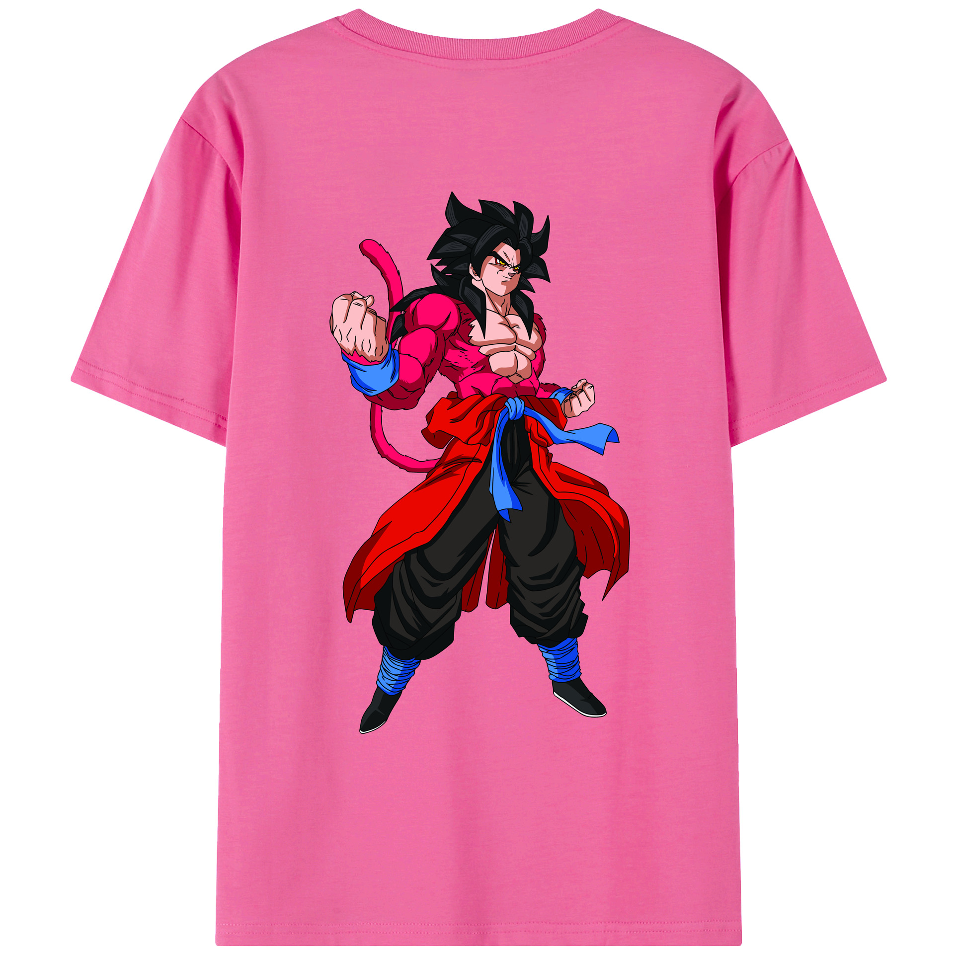 （画像用） ドラゴンボール 孫悟空（そん ごくう）Son Goku カカロット DRAGON BALL Kakarotto レディース半袖Tシャツ(バックプリント)